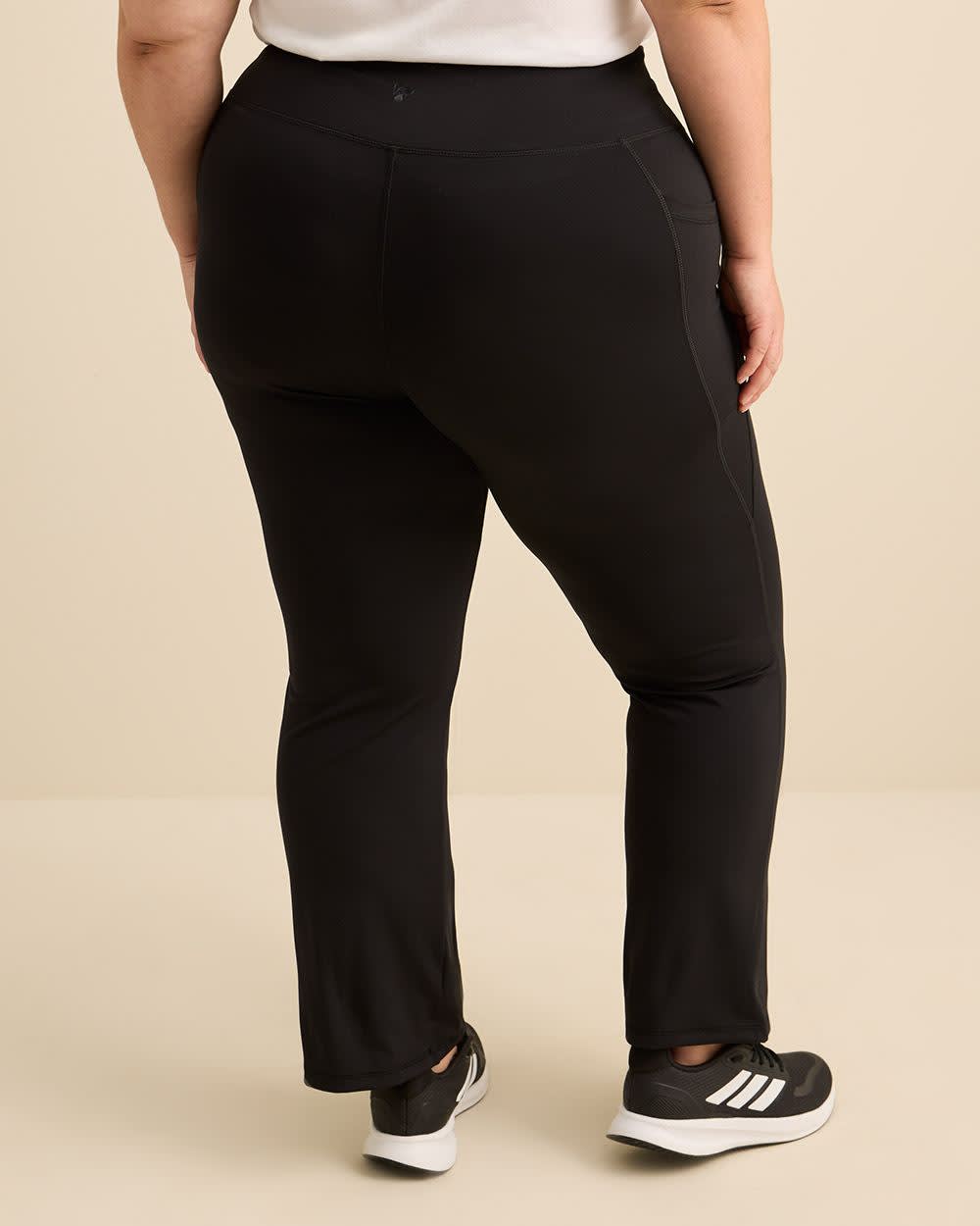 Pantalon de yoga noir, petite, tissu responsable - Active Zone