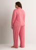 Red Gingham Buttoned Down Shirt and Straight Pant Pyjama Set - tiVOGLIO