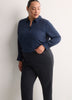 Navy Pull-On Tapered-Leg Knit Pant, Essential Pant