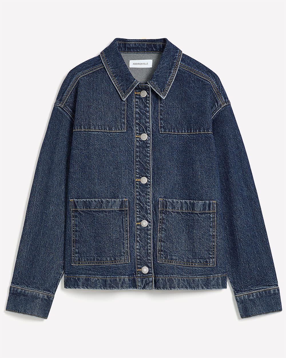 Veste utilitaire en denim courte - Addition Elle