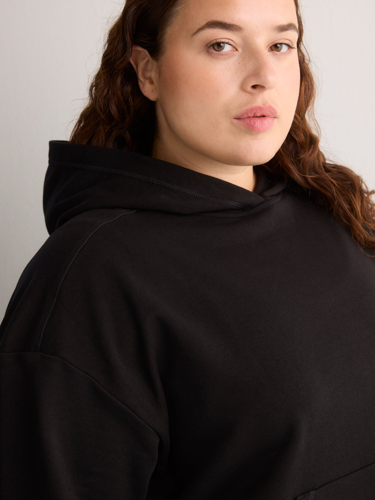 Compact French Terry Hooded Sweatshirt - Active Zone