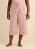 Bambi Pyjama Capri with Lace at Waistband - ti Voglio