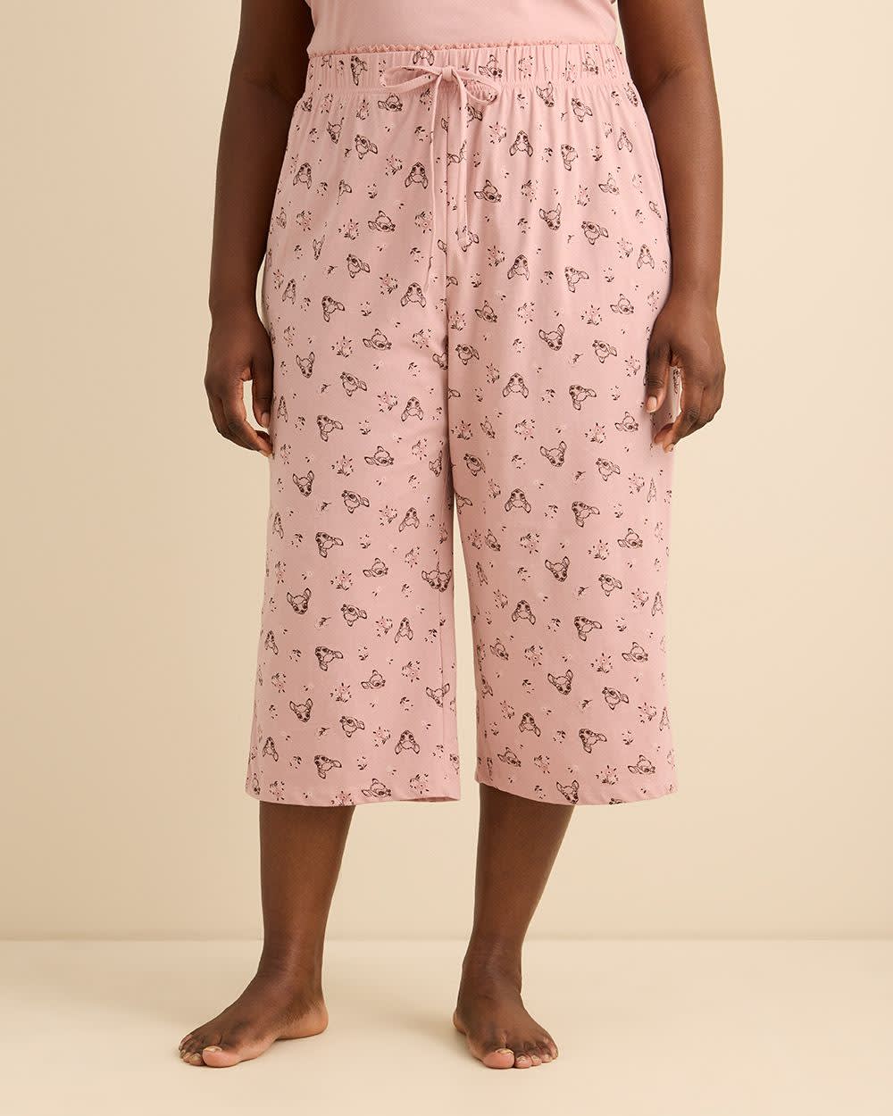 Bambi Pyjama Capri with Lace at Waistband - ti Voglio
