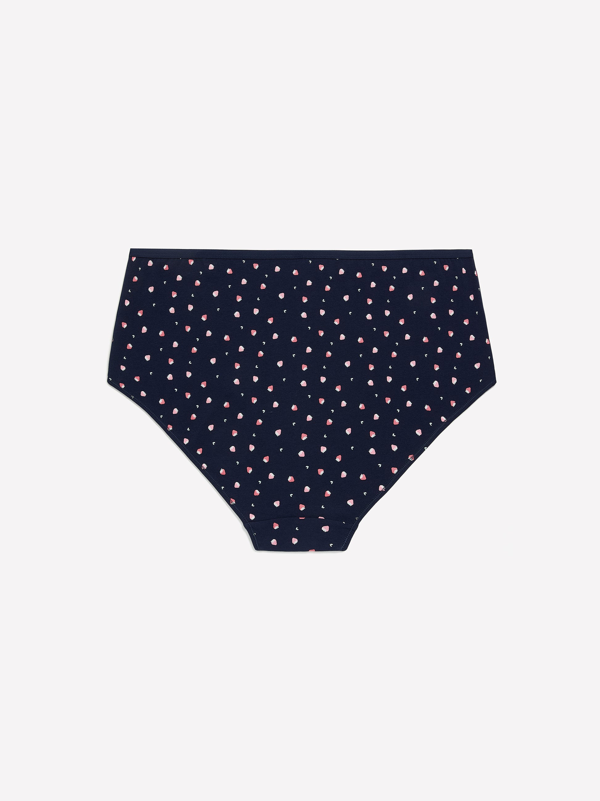 Blue Floral-Print Cotton Full Brief - ti Voglio