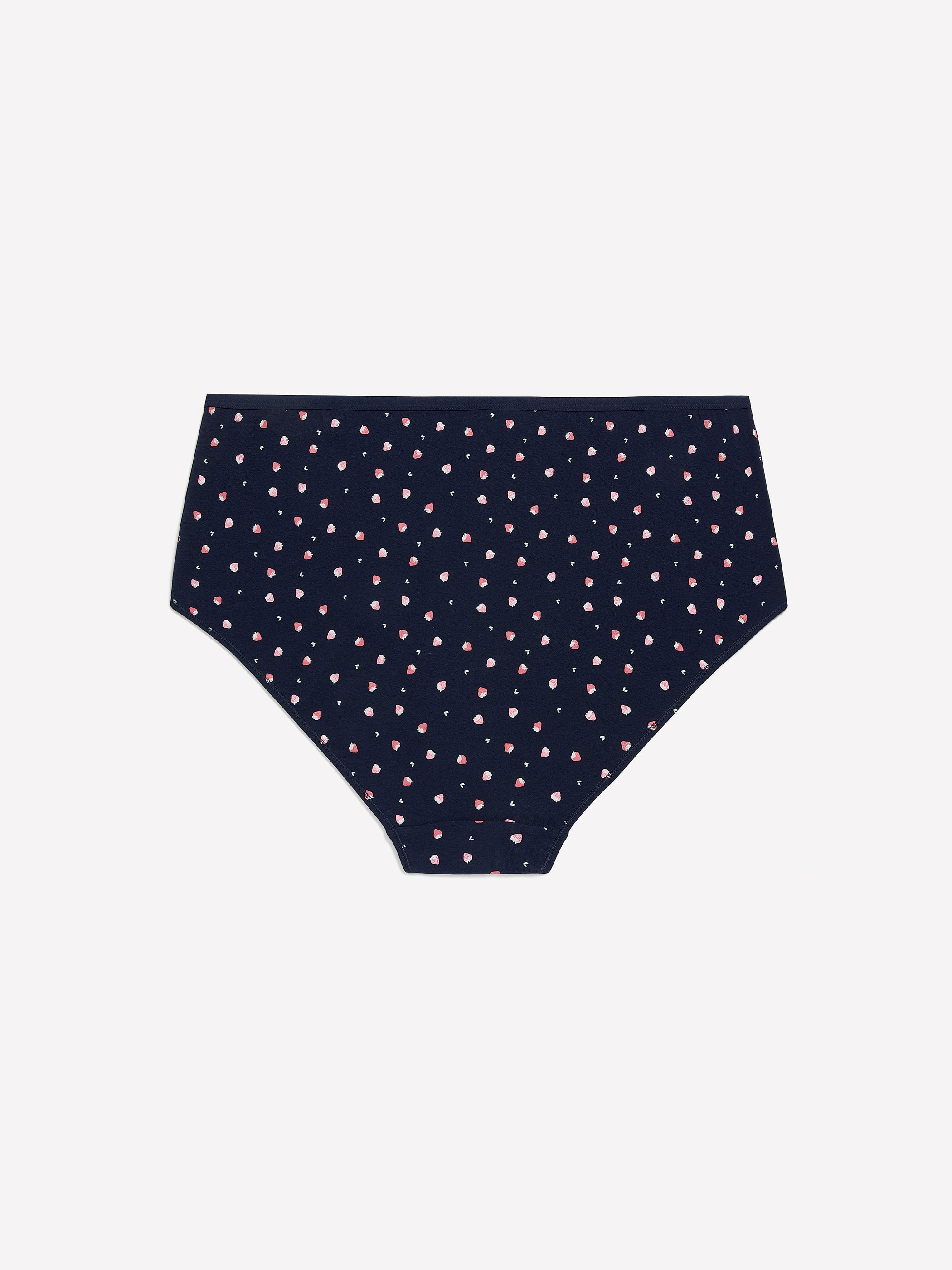 Blue Floral-Print Cotton Full Brief - ti Voglio