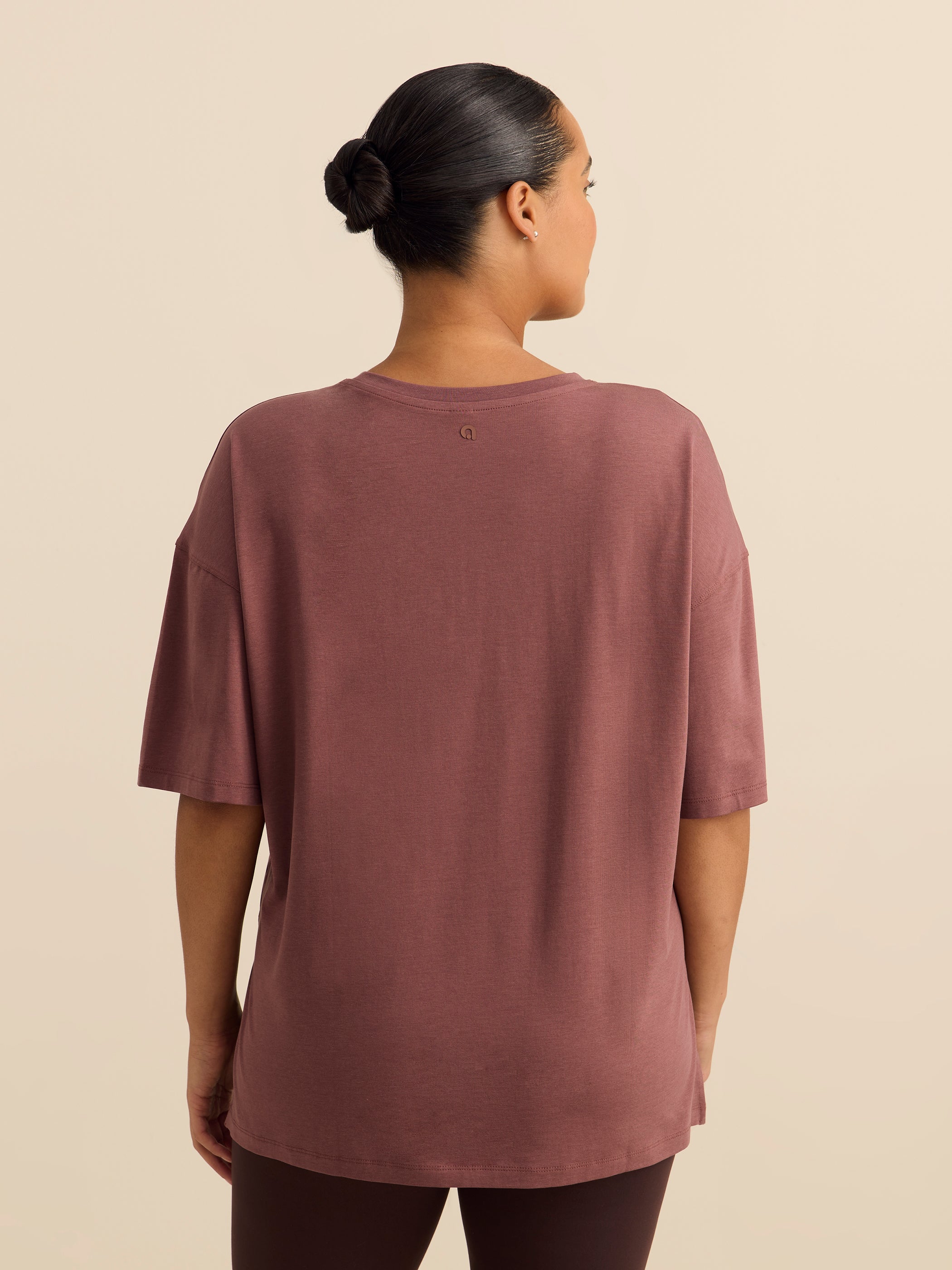 T-shirt Boyfriend à col rond