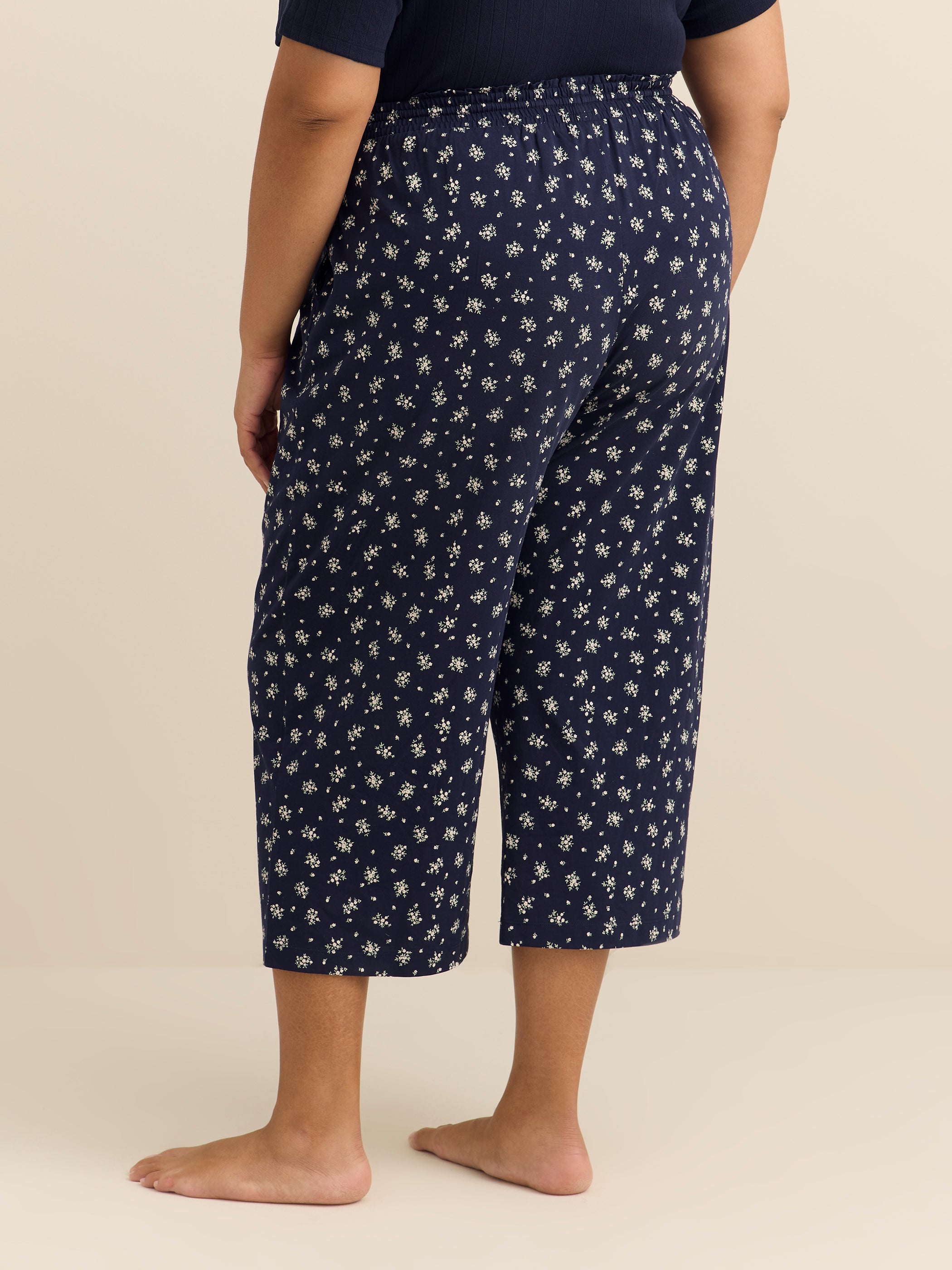 Straight-Leg Pyjama Capri Pant - ti Voglio