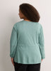 Slight Swing V-Neck Blouse with Crochet Tape