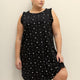 Cotton Sleeveless Sleepshirt with Ruffles