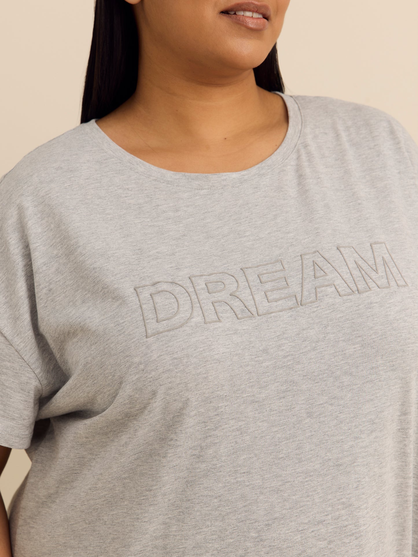 Solid Short-Sleeve Sleepshirt - ti Voglio