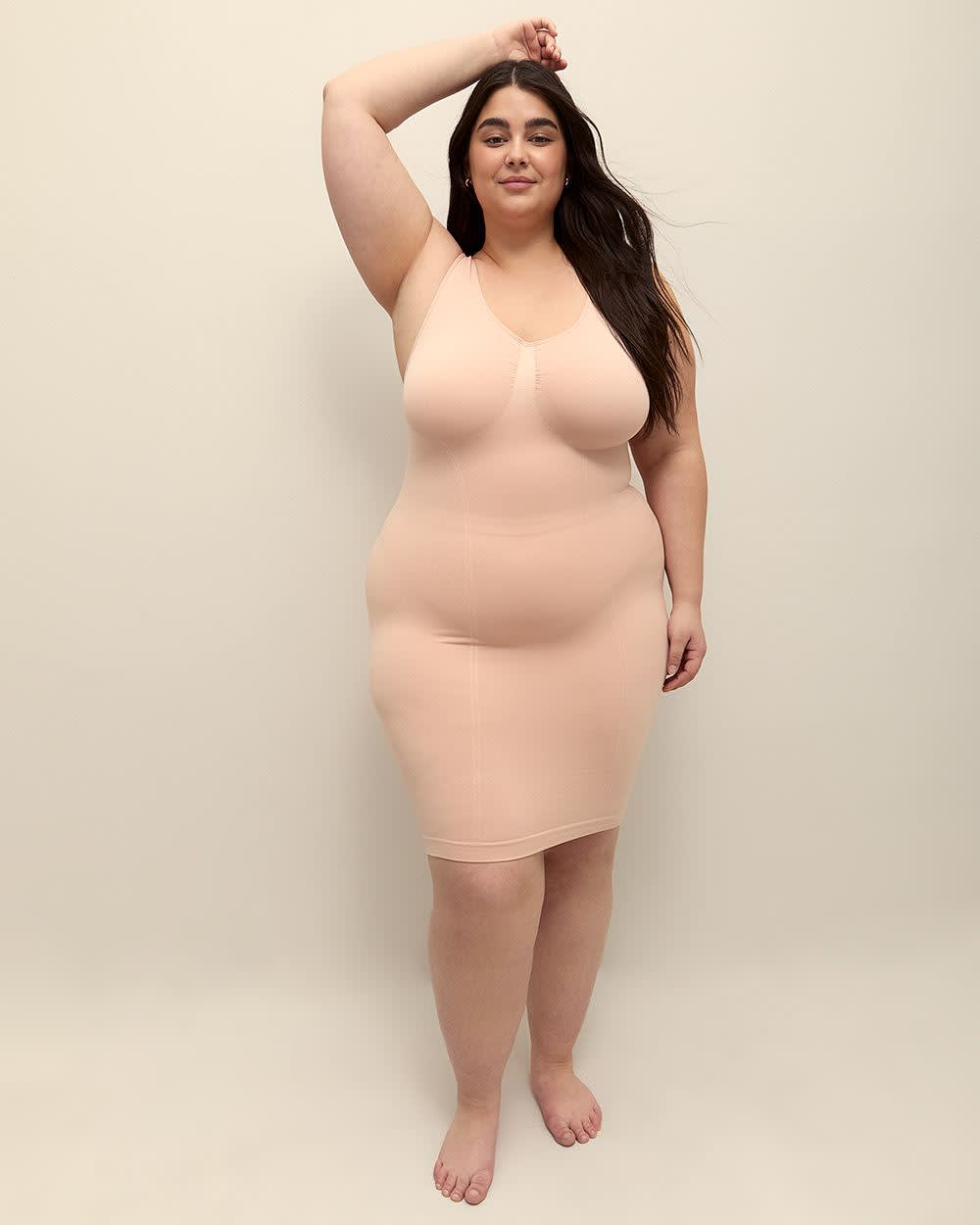 Robe sous-vêtement avec contrôle de silhouette intégré - tiVOGLIO