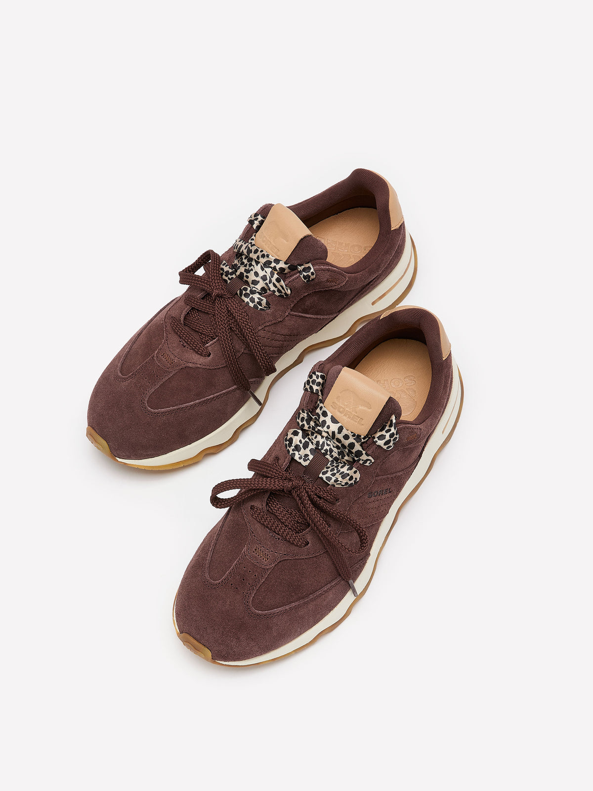 Espadrille Kinetic Ember Lux en suède mauve foncé, taille régulière - Sorel