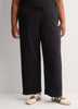 Black Essential Fleece Open-Hem Pant - adidas