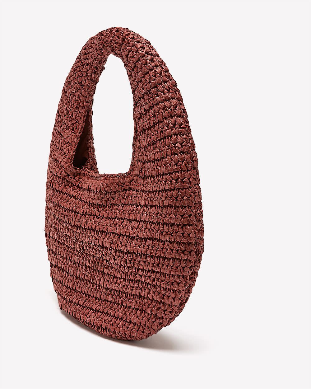 Sac hobo souple en pailles de papier