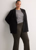Mixed Brown Bootcut Pull-On Knit Pant, Essential Pant