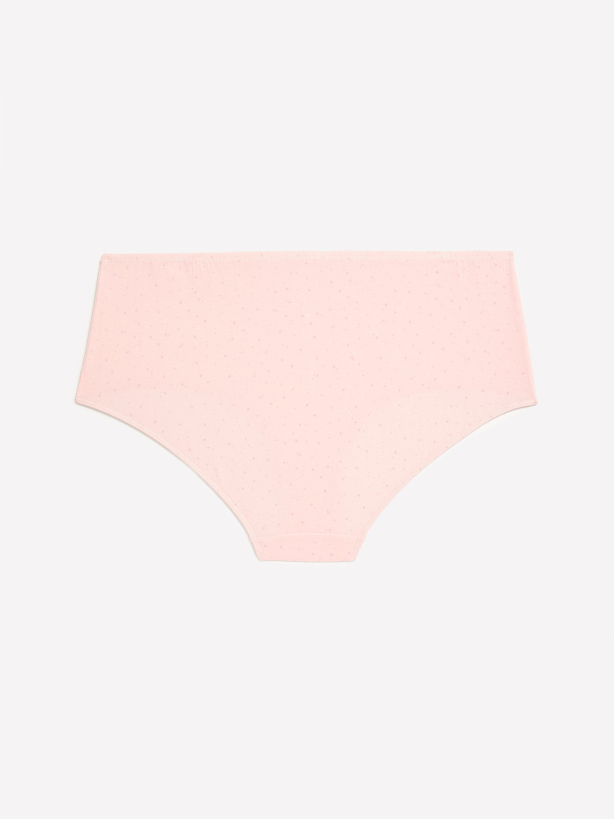 Pink Star-Print Cotton Full Brief - tiVOGLIO