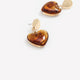 Heart-Shaped Tortoise Earrings