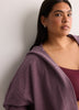 French Terry Hooded Open Cardigan - Active Zone