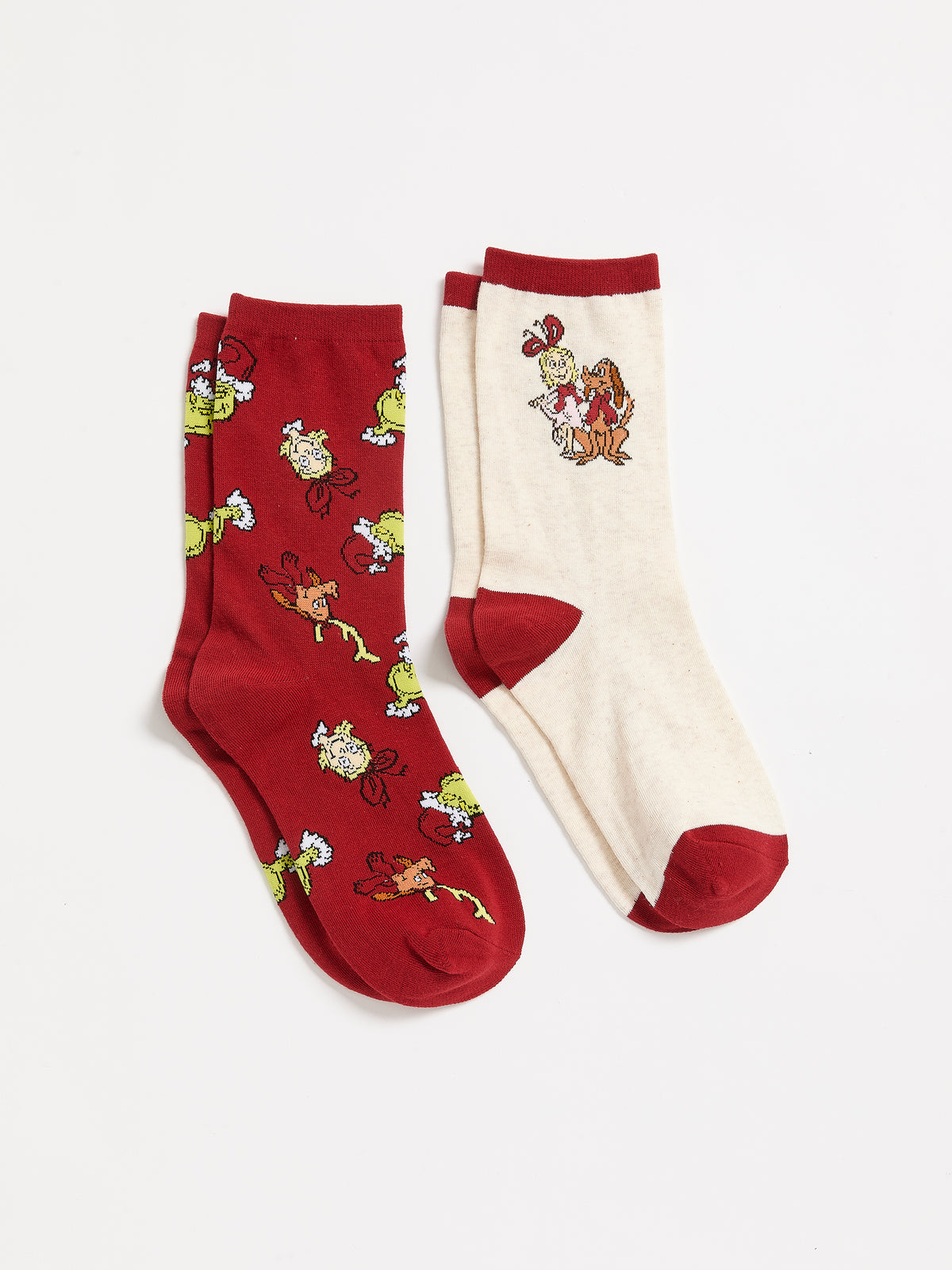 Grinch Licensed Crew Socks, Set of 2