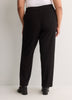 Tall, Black Straight-Leg Savvy Pant