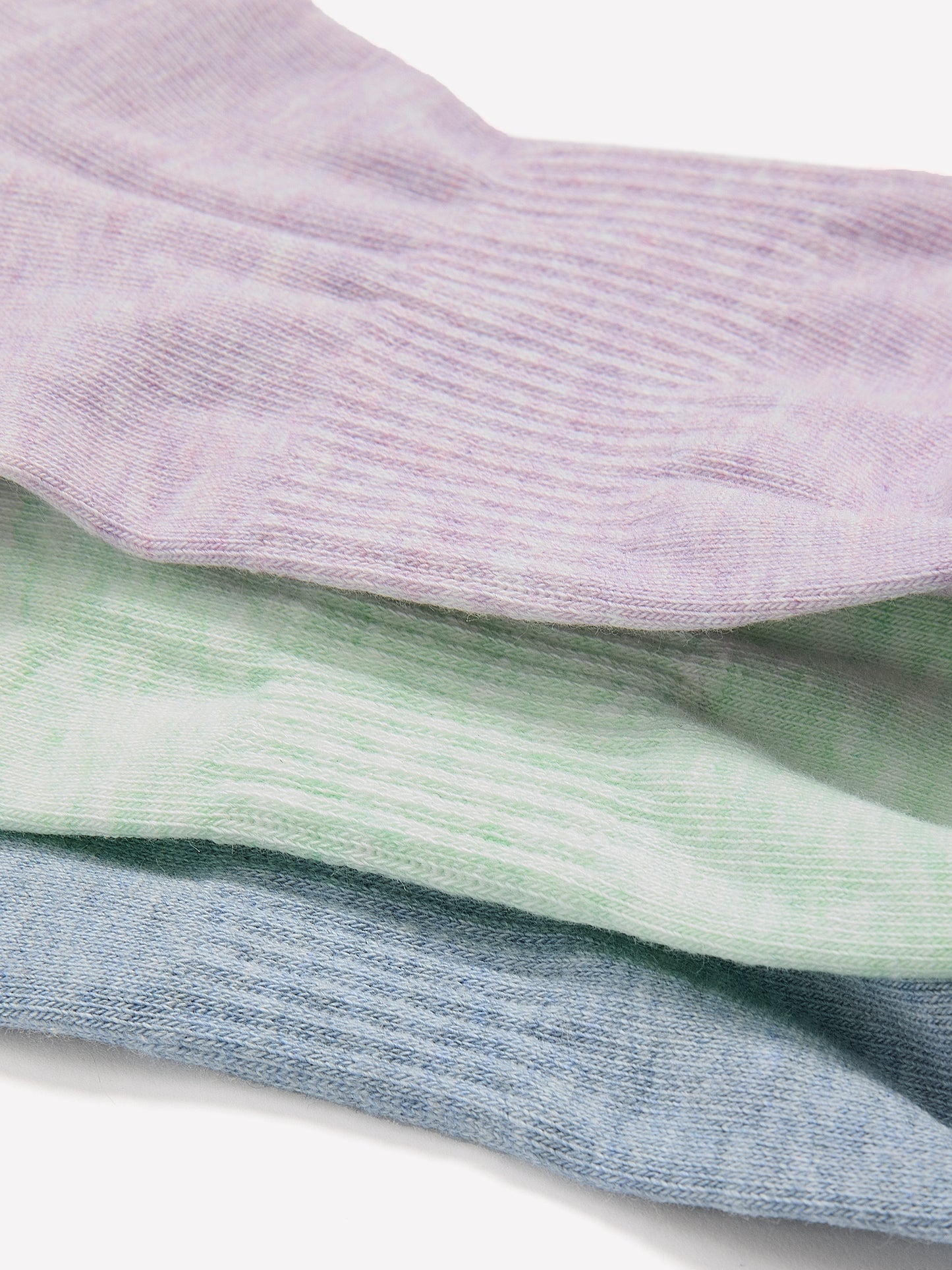 Heather Knit Ankle Socks with Extended Tab, Set of 3 - Active Zone