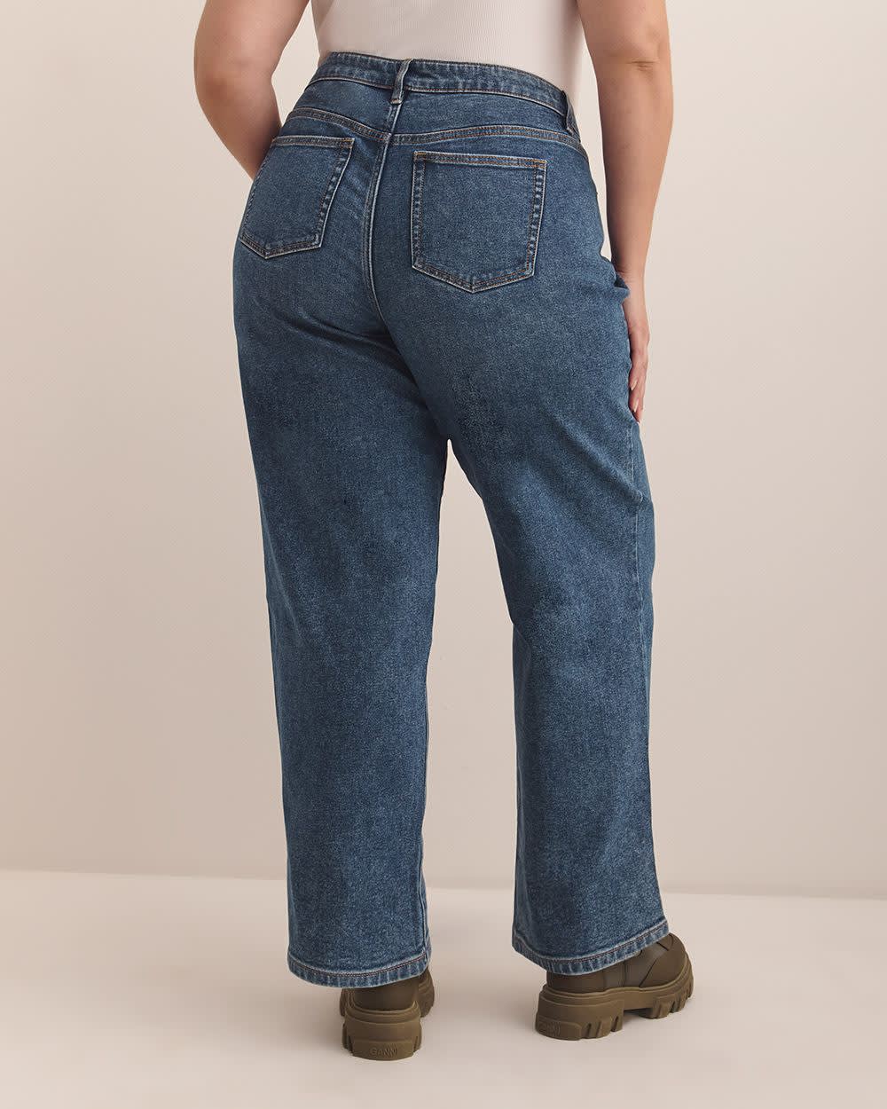 Jean taille basse à  jambe droite style années 90 - d/C JEANS