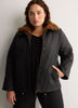 Black Aviator Coated Parka