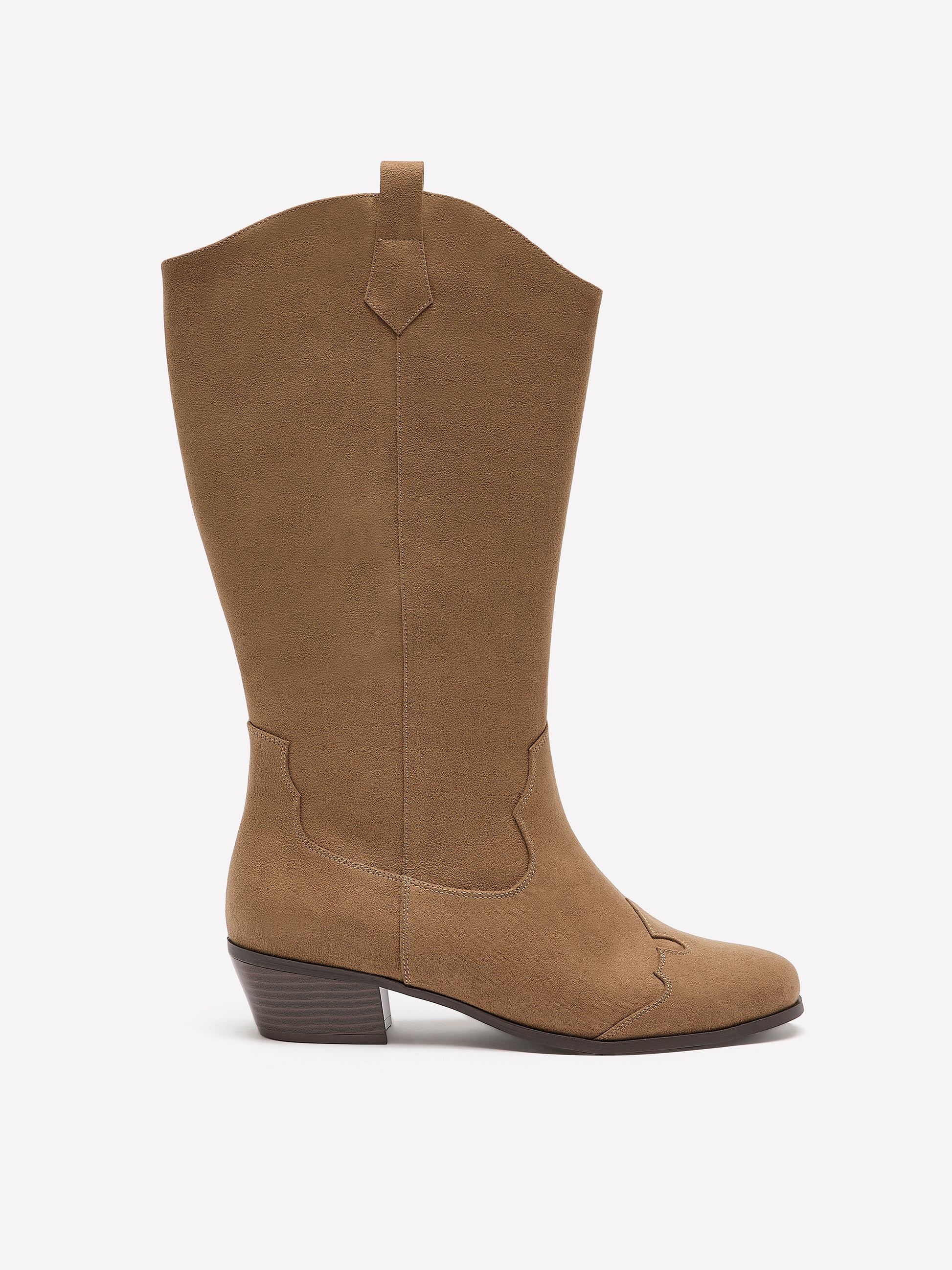 Extra Wide Width, Faux Suede Tall Western Boot