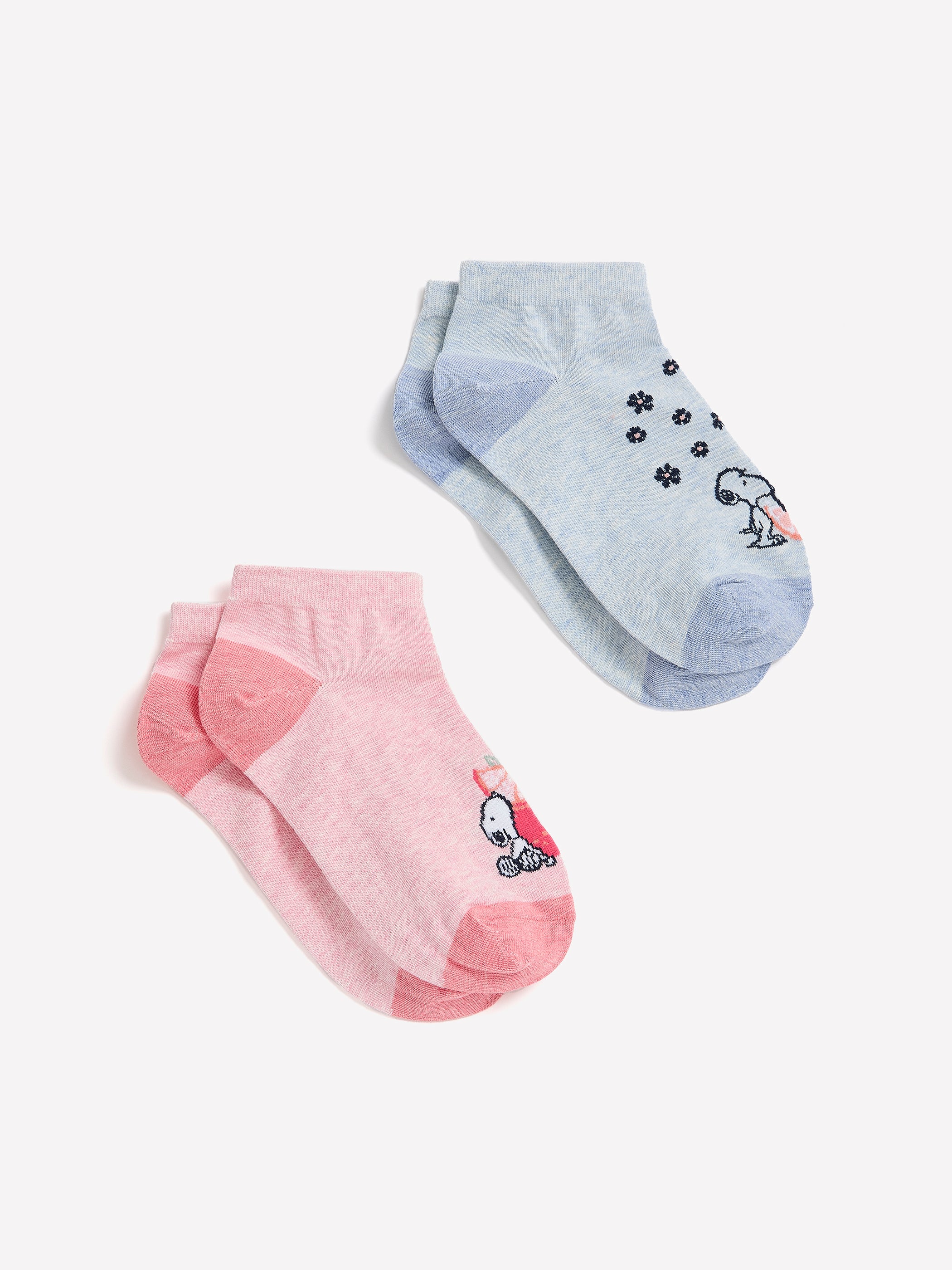 Snoopy Ankle Socks, Set of 2