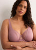 Rose Unlined Underwire Bra with Mesh - Déesse Collection