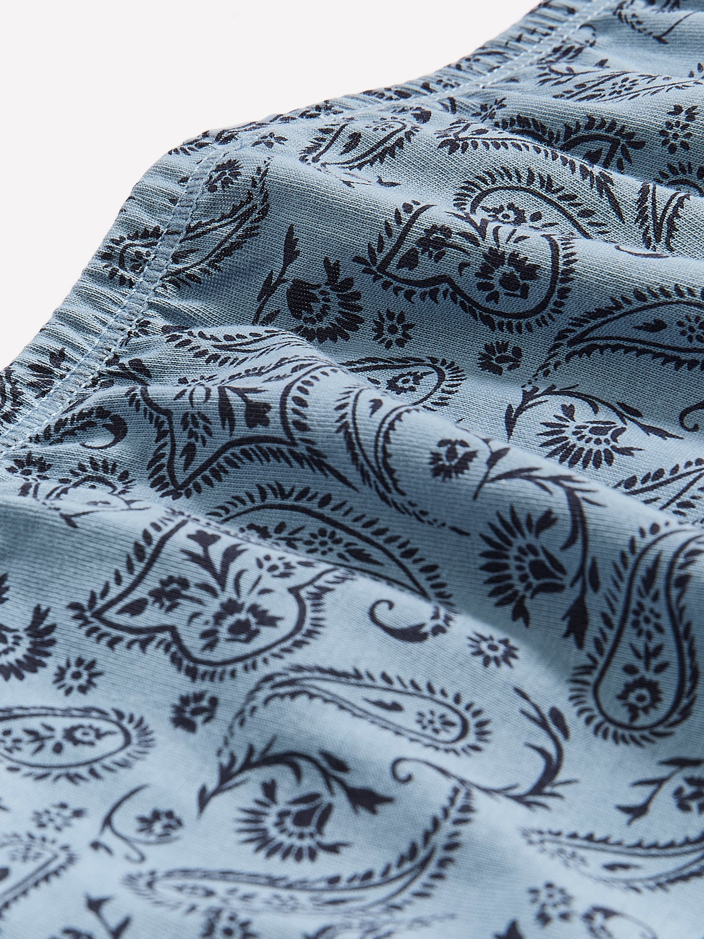 Blue Cotton Full Brief with Paisley Print - tiVOGLIO