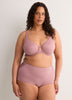 Rose Unlined Underwire Bra with Mesh - Déesse Collection