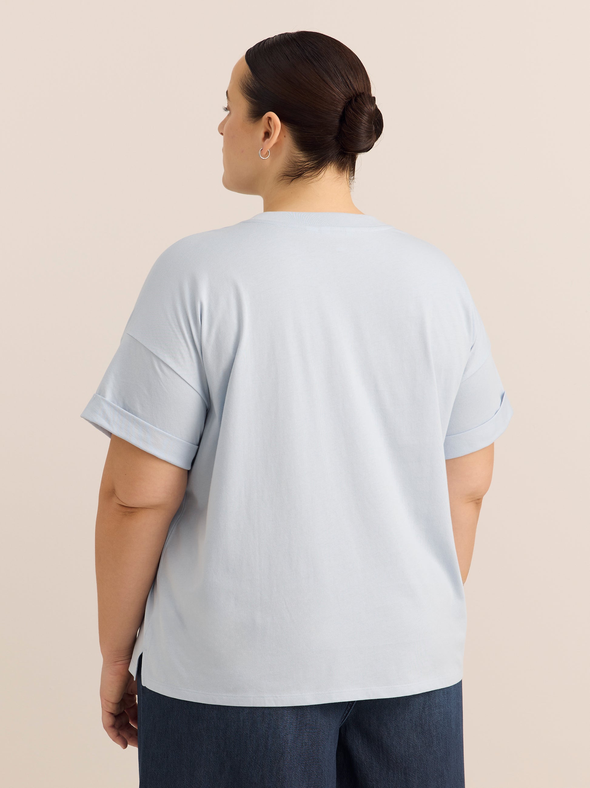 Boxy Short-Sleeve Crew-Neck T-Shirt