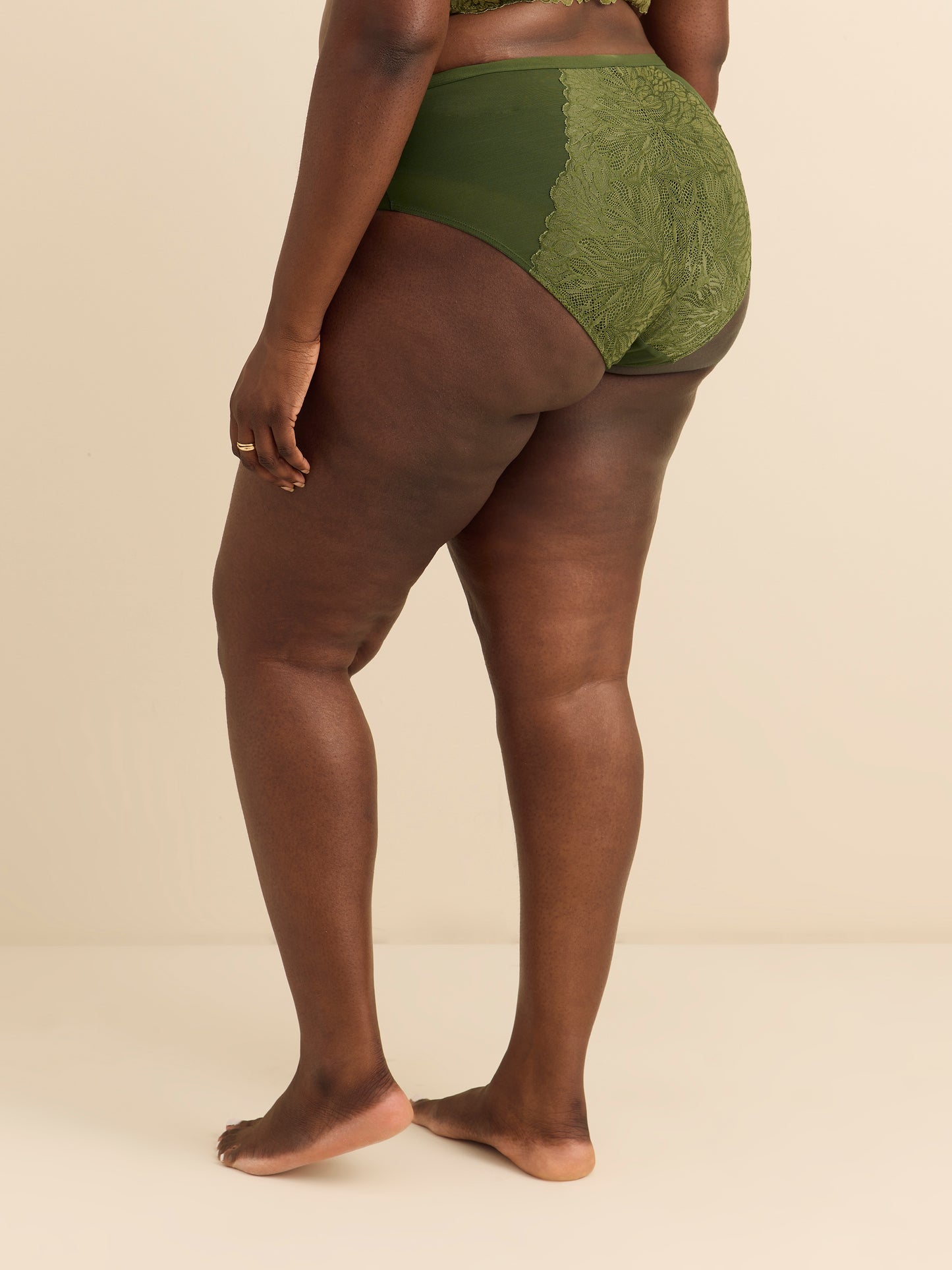 Culotte échancrée à deux tons - Déesse Collection