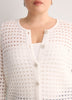 Semi-Fitted Crochet Cardigan with Long Bell Sleeves