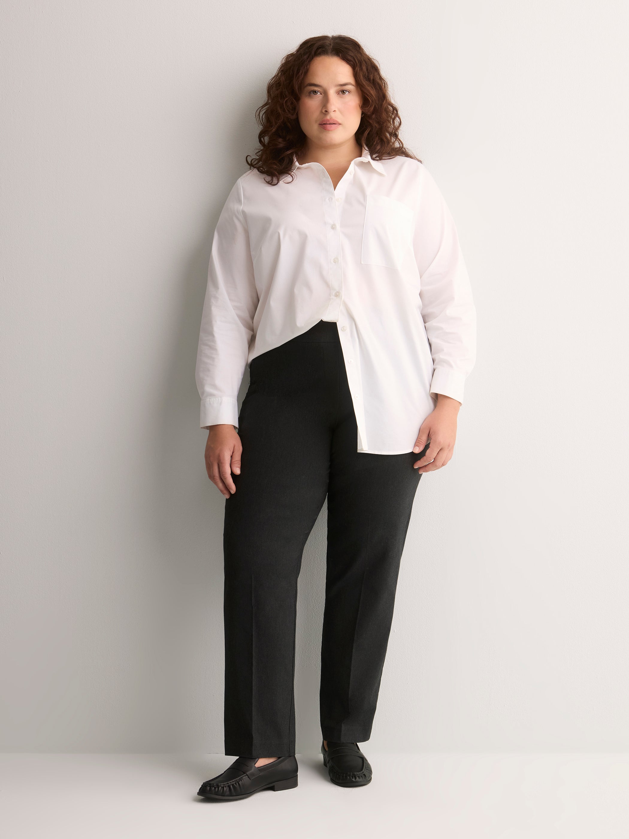 Responsible, Gray Straight-Leg Savvy Pant