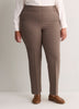 Grey Slim-Leg Savvy Twill Pants