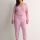 Modern-Fit Pointelle Henley Sleep Top - tiVOGLIO