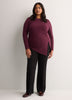 Asymmetric Ruched Knit Shirt