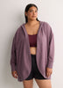 French Terry Hooded Open Cardigan - Active Zone