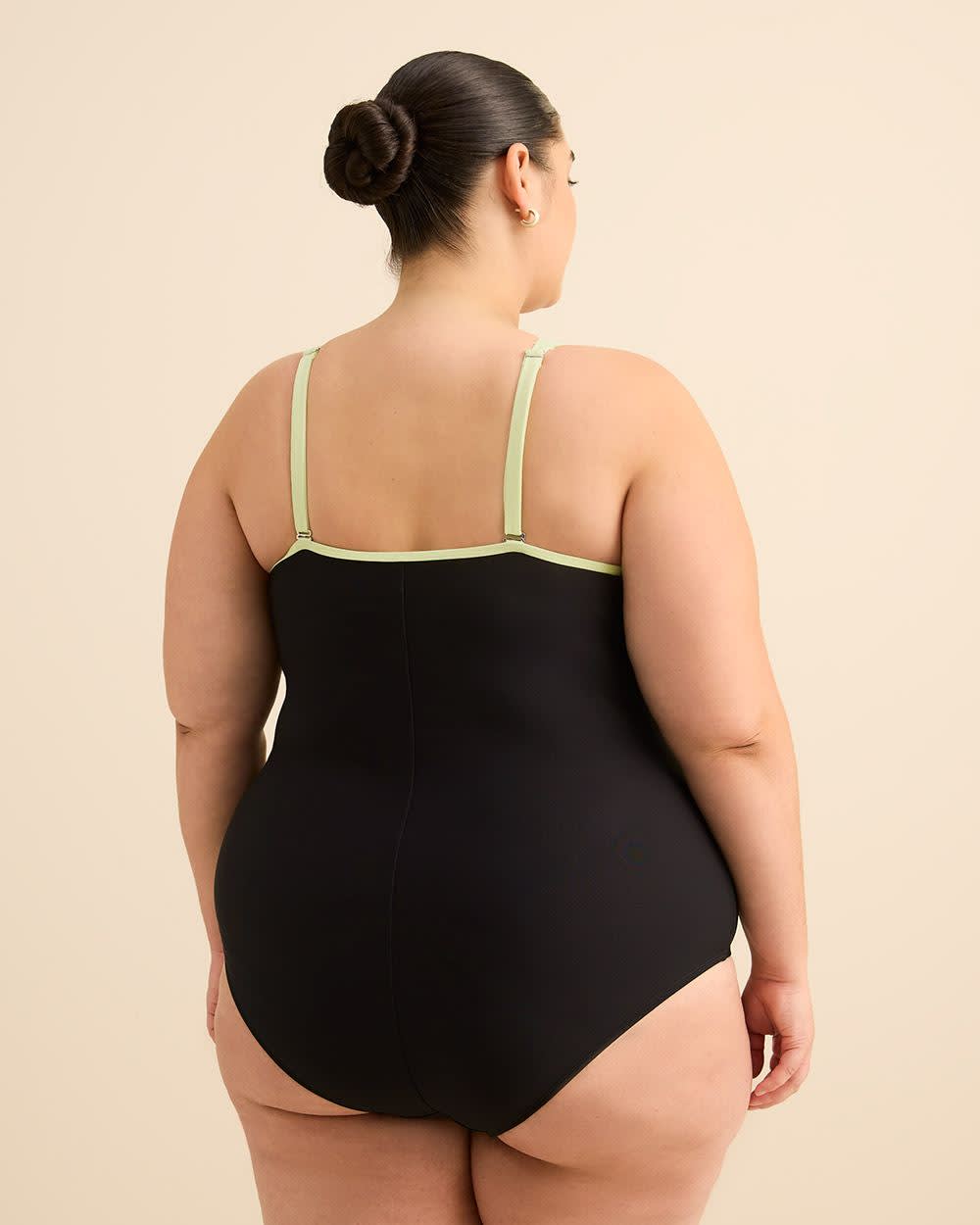 Black One-Piece Swimsuit - Active Zone