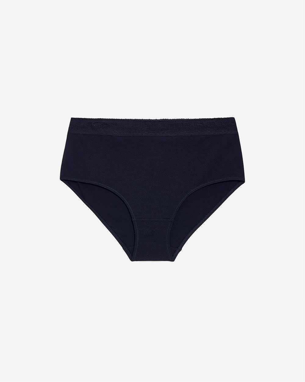 Culotte classique en mélange de coton avec élastique en dentelle - ti Voglio