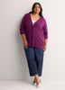 Responsible, Dark Cotton-Blend Tunic Cardigan