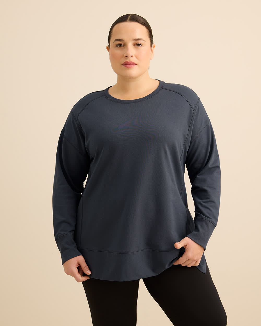 Pull à col rond en tricot français - Active Zone