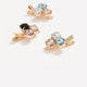 Three-Stone Barrettes, Set of 3