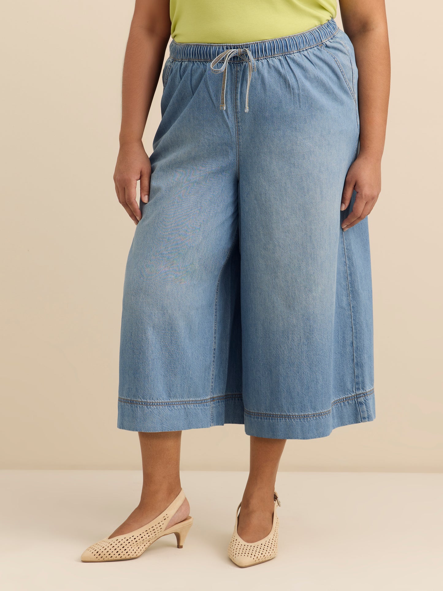 Capri en denim léger à taille mi-haute - d/C JEANS