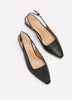 Wide Width, Ginger Faux-Leather Slingback Low-Heel Shoe - Naturalizer