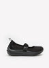 Chaussure noire Solevana Jane avec bride ajustable, pied large - Clarks