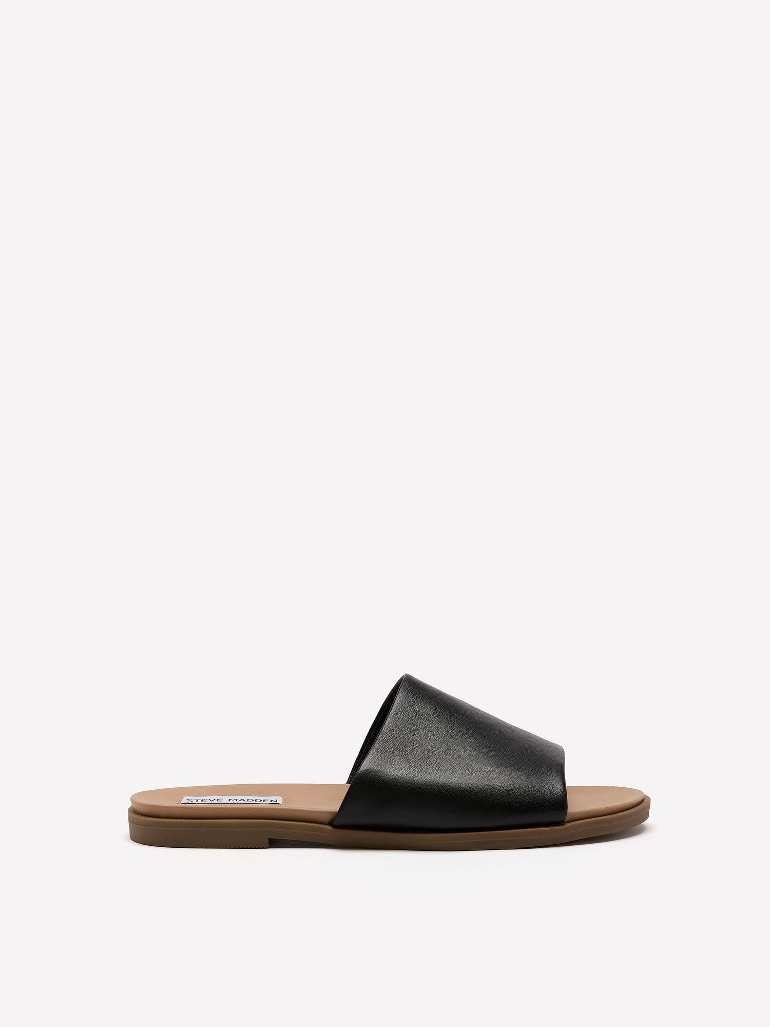 Wide Width, Karolyn One-Band Slip-On Flat Sandal - Steve Madden