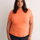 Flamingo Curvy-Fit Short-Sleeve Crew-Neck Tee